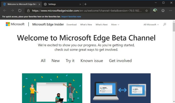 Microsoft Edge Beta