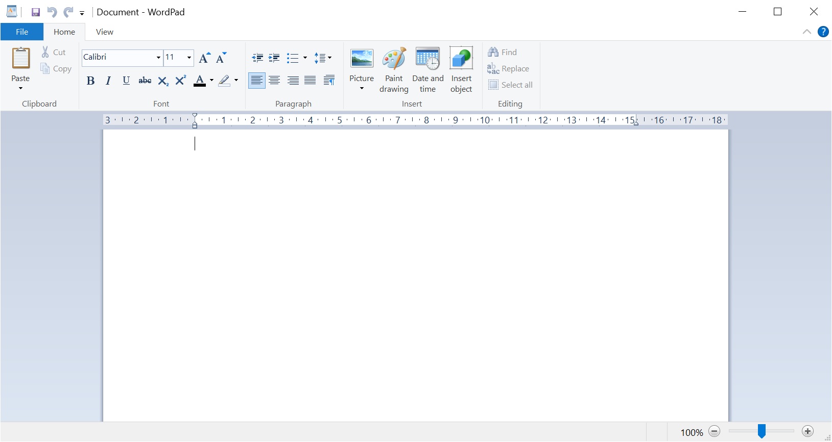 WordPad app