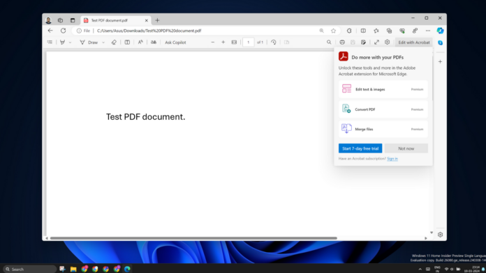 Microsoft Edge to completely ditch built-in PDF for Adobe in 2025