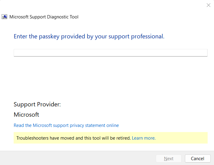 msdt troubleshooter windows